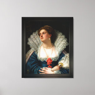 Amy Robsart van William Frederick Yeames Canvas Afdruk