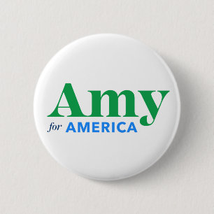 Amy voor Amerika Ronde Button 5,7 Cm