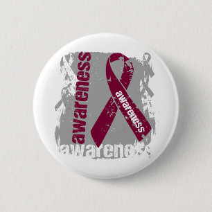Amyloïdose Awareness Grunge Ribbon Ronde Button 5,7 Cm