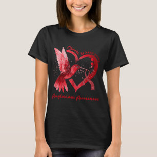 Amyloïdose Bewustmaking Hummingbird Ribbon Semicol T-shirt