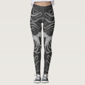 Amy's Octopus Gray op Grijs - Leggings (Voorkant)