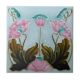 AN022 Art Nouveau Reproduction Antiek Tile Tegeltje