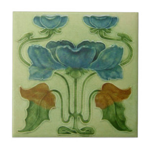 AN029 Art Nouveau Reproduction Antiek Tile Tegeltje