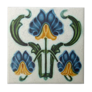AN038 Art Nouveau Reproduction Antiek Tile Tegeltje