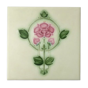 AN047 Art Nouveau Reproduction Antiek Tile Tegeltje