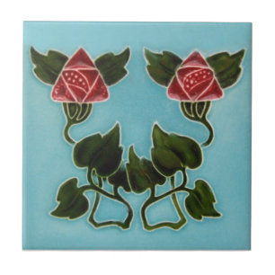 AN052 Art Nouveau Reproduction Antiek Tile Tegeltje