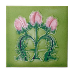 AN063 Art Nouveau Reproduction Antiek Tile Tegeltje