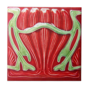 AN068 Art Nouveau Reproduction Antiek Tile Tegeltje
