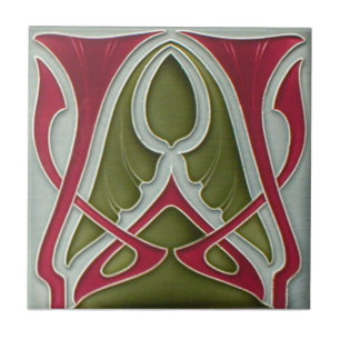 AN071 Art Nouveau Reproduction Antiek Tile Tegeltje
