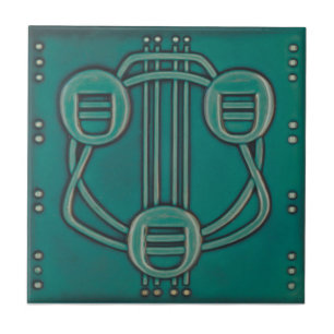AN077 Art Nouveau Reproduction Antiek Tile Tegeltje