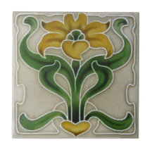 AN117 Art Nouveau Reproduction Antiek Tile