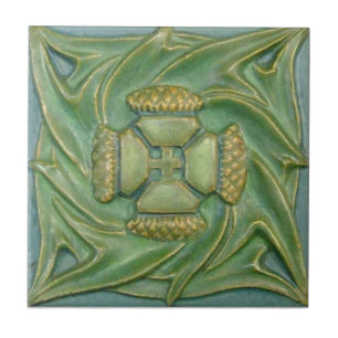 AN126 Art Nouveau Reproduction Antiek Tile Tegeltje