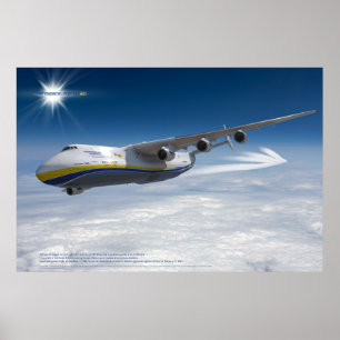 An-225 Mriya : Affiche 3D du plus grand avion du m