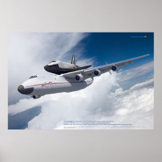 An-225 Mriya & Buran : Affiche de légende de l'avi