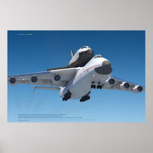 An-225 Mriya & Buran in de lucht Poster