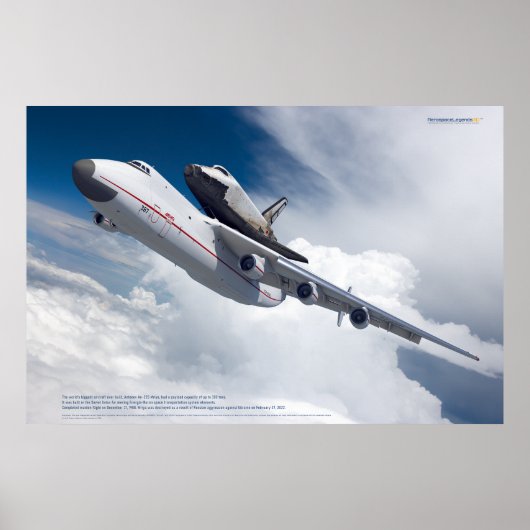 An-225 Mriya & Buran: Space Legends Poster (Voorkant)