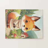 An adorable and cute fox character legpuzzel (Horizontaal)
