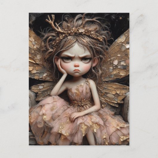 An adorable annoyed Fairy Briefkaart (Voorkant)