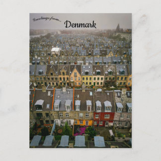 An Aerial View of Copenhagen Denmark Briefkaart