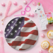 AN American Flag - VS Papieren Bordje (Feest)