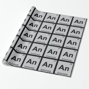 An - Andromeda Griekse scheikunde Periodiek systee Cadeaupapier