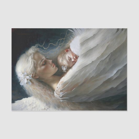 An Angel houdt haar vast Tissuepapier (Voorkant)