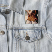 An Angel Vierkante Button 5,1 Cm (In situ)