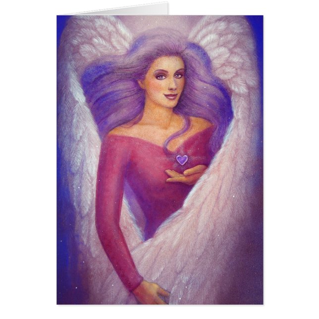 An Angel's Amethyst Crystal Heart (Voorkant)