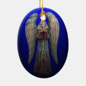 An Angel's Guiding Light-kerstversiering Keramisch Ornament (Achterkant)