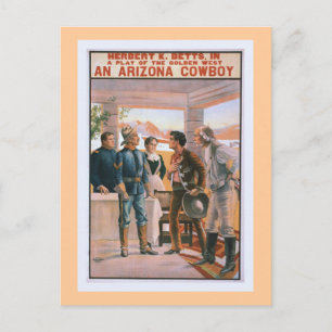 An Arizona Cowboy Vintage Theater Briefkaart