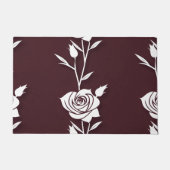 An Arrangement  Of Minimalist Single Line Roses  Deurmat (Voorkant)