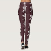 An Arrangement Of Minimalist Single Line Roses Leggings (Achterkant)