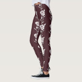 An Arrangement Of Minimalist Single Line Roses Leggings (Links)
