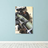 An assaultman canvas afdruk (Insitu (Houten vloer))