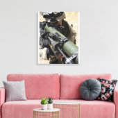 An assaultman canvas afdruk (Insitu (Woonkamer))