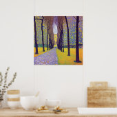 An Avenue in Autumn Park Poster (Cuisine)