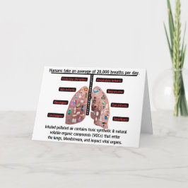 An Average of 20,000 Breaths Per Day Bedankkaart