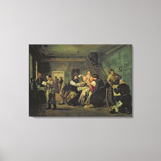 An Eating House, 1859 Canvas Afdruk (Voorkant)