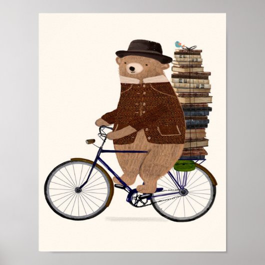 an educated bear poster (Voorkant)