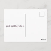 An Elephant Never Forgets Postcard Briefkaart (Achterkant)