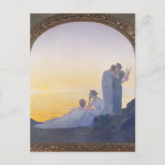 An Evening in Ancient Times, 1908 Briefkaart (Voorkant)