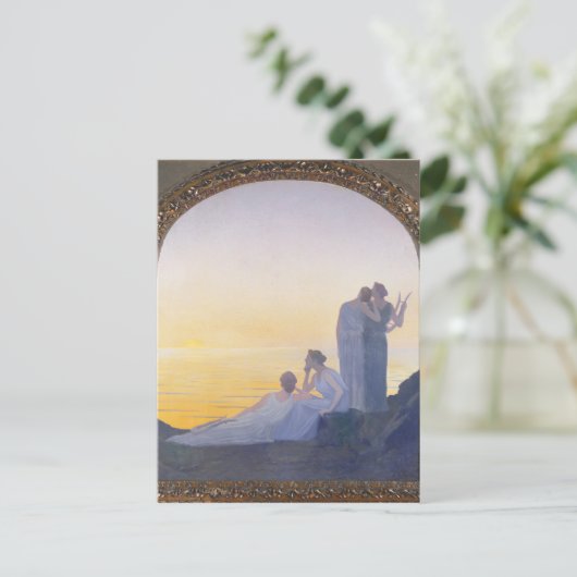 An Evening in Ancient Times, 1908 Briefkaart (Staand voorkant)