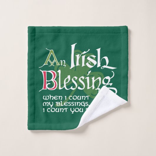 An Irish Blessing Bad Handdoek (Wasdoekje)