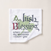 An Irish Blessing Bad Handdoek (Wasdoekje)