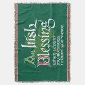 An Irish Blessing Deken (Voorkant Verticaal)