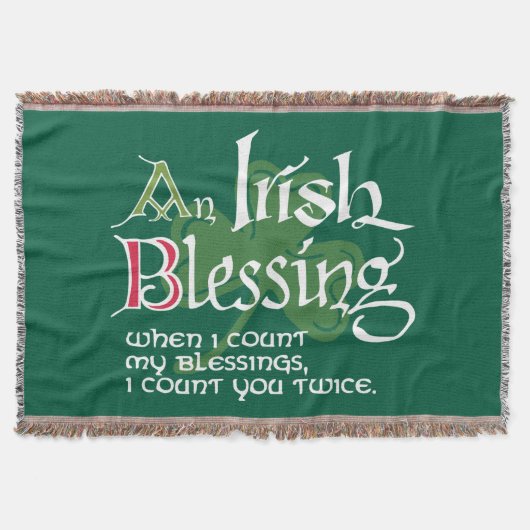 An Irish Blessing Deken (Voorkant)