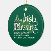 An Irish Blessing Keramisch Ornament (Links)