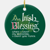 An Irish Blessing Keramisch Ornament (Achterkant)