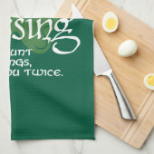 An Irish Blessing Theedoek (Quarter Fold)