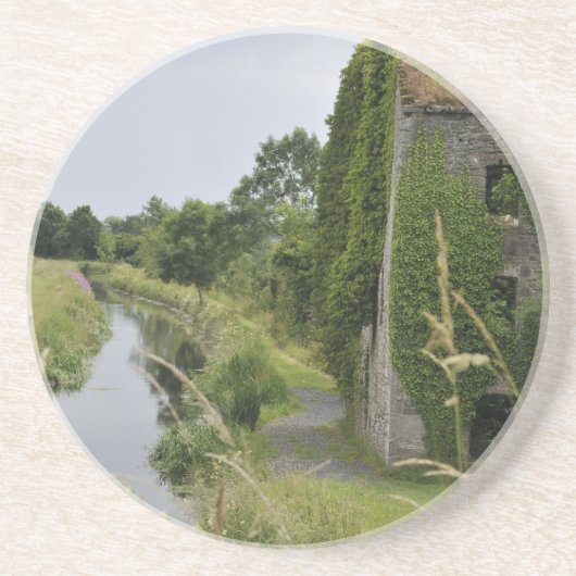 An Irish Canal Zandsteen Onderzetter (Voorkant)